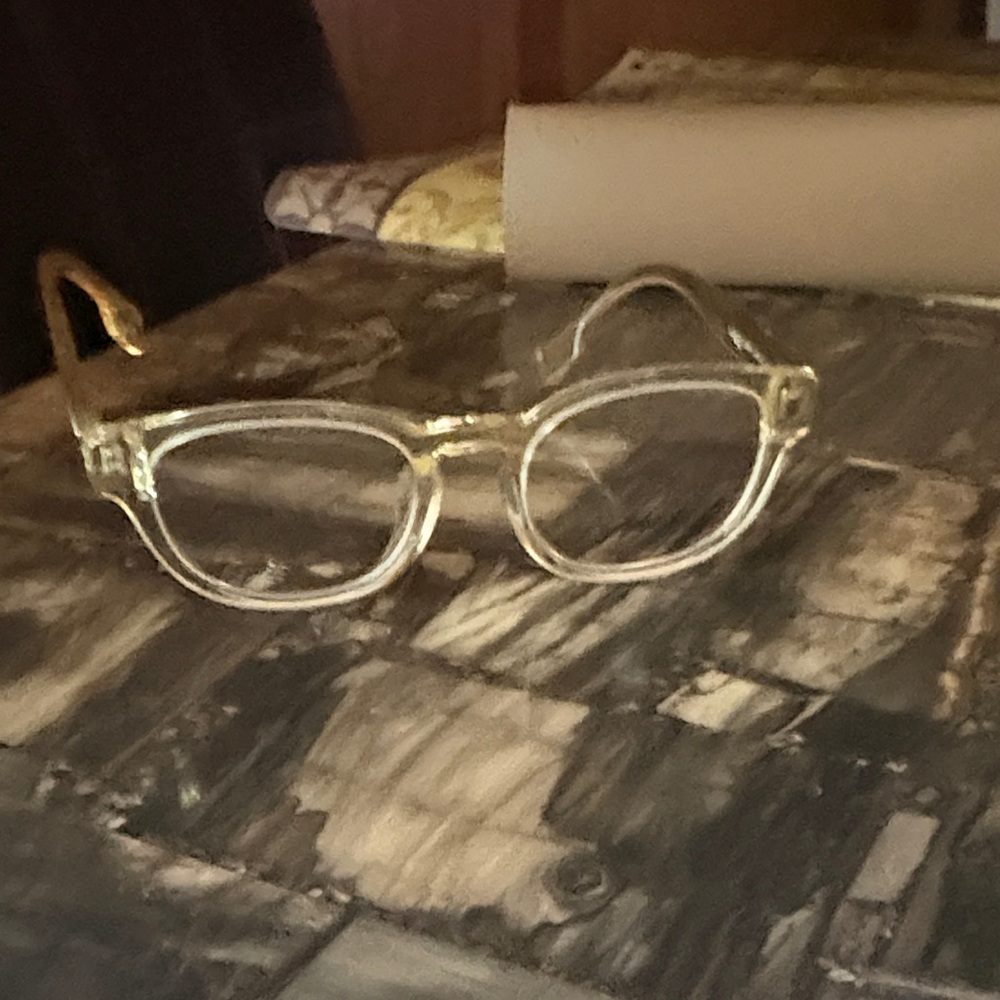 Burberry Clear Crystal Frame Eyeglasses